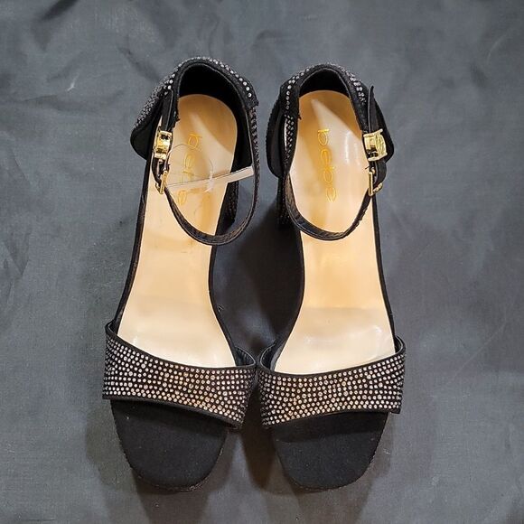 BRAND NEW BEBE SHAYLA BLOCK HEEL SANDAL - Picture 3 of 16